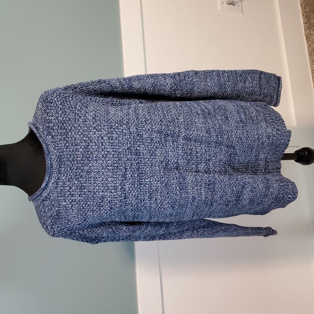Leo Nicole Blue Linen Mix Sweater Pullover M